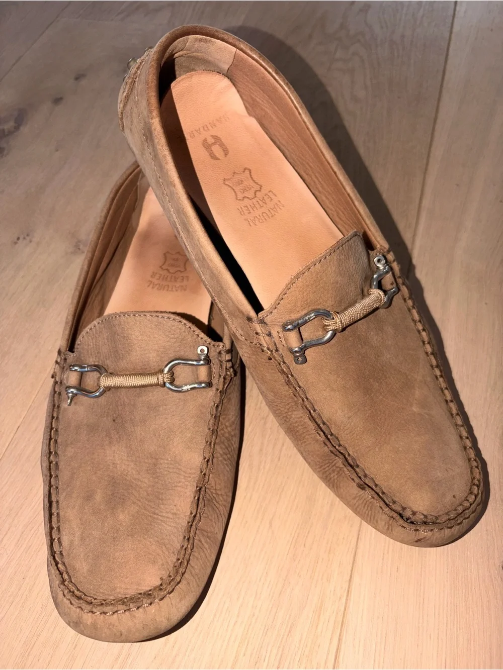 Men’s Riomar The Halyard Deck Driver Size 12 - Natural Leather